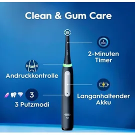 Oral-B iO Series 3 Duopack Matt Black + 2. Handstück Blush Pink + Aufsteckbürsten 4 St.