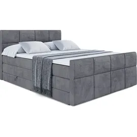 altdecor Boxspringbett ARDENI-Z KING - 160x200 - H3/H4 - Dunkelgrau