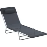 Sonnenliege Gartenliege Relaxliege Bäderliege Zweibeinliege Schwarz Für Garten & Terrasse