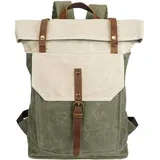 Cool&D Wasserdichte Canvas Rucksack Laptop Ruccksack Umhängetasche Vintage Tasche Schulrucksack Freizeit Rucksack - Einheitsgröße