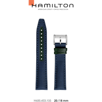 Hamilton Textil auf Leder Other New Products Band-set Textil Blau 20/18 H690.433.105 - blau