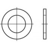 TOOLCRAFT Unterlegscheibe 13mm 20mm Edelstahl A2 100 St. 1060715