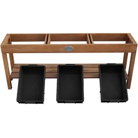 Axi Aktivitäten-Tisch braun B/H/L: ca. 124x50x27 cm - Braun, Schwarz