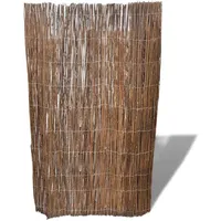 vidaXL Weidenzaun 300 x 100 cm Braun/Holz