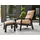 Brafab Slide Gartensessel 64 x 64 x 100 cm schwarz/braun