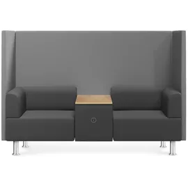 Rocada 2-Sitzer Besprechungsecke Soft Seating schwarz, grau