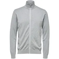 Selected SLHBERG FULL ZIP CARDIGAN NOOS Grau