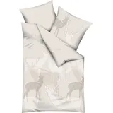 KAEPPEL Bettwäsche HIRSCHE, 135 x 200 cm - 1x 80x80 cm