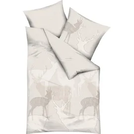 KAEPPEL Bettwäsche HIRSCHE, 135 x 200 cm - 1x 80x80 cm