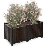 Relaxdays 80 x 38 x 40 cm Braun