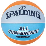 Spalding Unisex – Erwachsene All Conference Sz5 Ball, Orange/Blue, 5