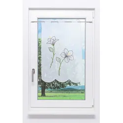 Scheibenhänger Plauener Spitze - Blume " (Bx H) 49cm * 70cm" Violett/dunkelviolett