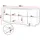 Mirjan24 Kommode Japandi K4D 200 x 90 x 38 cm Eiche Cremona / Beige