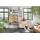 GUTMANN FACTORY Vitrine Porto 105 x 35 x 160 cm Schwarz