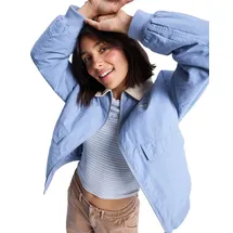 Roxy Outdoorjacke "Sweet Talk", Damen, Gr. M, blau (blau blizzard), Obermaterial: 70% Baumwolle, 30% Nylon., Jacken Outdoorjacke