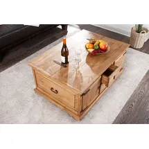 1a Direktimport Truhentisch 100 x 50 x 45 cm Pinie