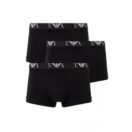 Emporio Armani Herren Shorts Vorteilspack - Trunks, Pants, Unterwäsche, Stretch Cotton schwarz S