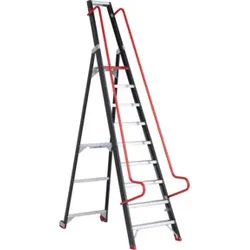 Altrex Stufenstehleiter Taurus einseitig begehbar Lager- und Regal TME 9