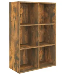 Bücherregal/Sideboard Holzwerkstoff V2 | vidaXL : Farbe - Räuchereiche