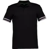 Boss Green Herren Polo-Shirt schwarz Slim Fit, schwarz, Herbst/Winter 2025/2026