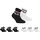 Fila Kurzsocken FILA "JUNIOR UNISEX QUARTER PLAIN SOCKS", Damen, Gr. 27-30, schwarz-weiß (schwarz, weiß), Baumwollmischung, unifarben, normal, Socken, mit eingestricktem Logo im Bündchen, Kindersocken