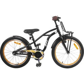 vidaXL Kinderfahrrad 18 Zoll schwarz