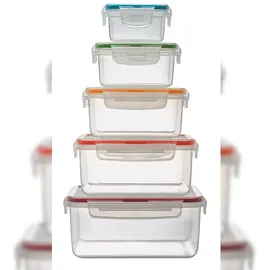 Lock & Lock Frischhaltedose quadratisch weiß 1,2 l 5-teilig