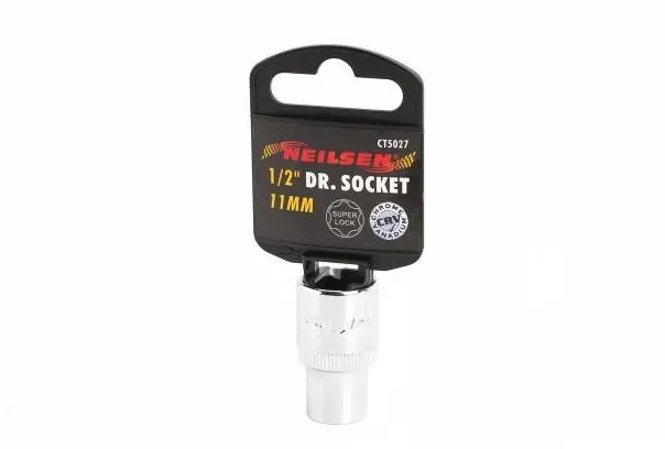11 mm - Stecknuss Chrom-Vanadium Super Lock für 1/2
