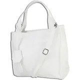 toscanto Schultertasche, Shopper Leder OTT155SW - Weiß