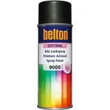 Kwasny belton spectRAL Lackspray RAL 9005 tiefschwarz, matt, 400 ml - Profi-Qualität