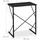 Relaxdays Schreibtisch klein, HxBxT 75 x 60 x 40 cm, kompakter Computertisch, Laptop Arbeitstisch, MDF & Metall, schwarz