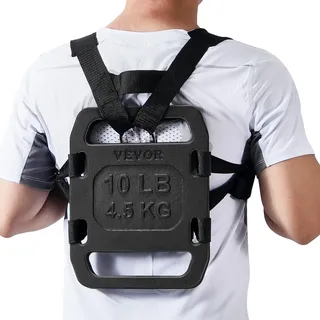 Vevor Ruck-Gewichte Gusseisen, 2 x 4,5 kg Ruck-Platten, Gewichte für Rucking, verstellbare Ruck-Platten mit Riemen, für Schwingen, Kniebeugen, Krafttraining, Gewichtheben