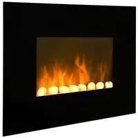 Chemin'Arte Elektrischer Wandkamin Black Fire 62 cm mit LED-Flammeneffekt - 039