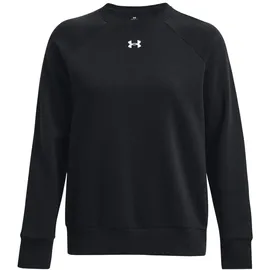 Under Armour Rival Fleece Crew Sweatshirt Damen 001 black/white 40