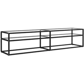 vidaXL TV-Schrank Transparent 180x40x40,5 cm Hartglas