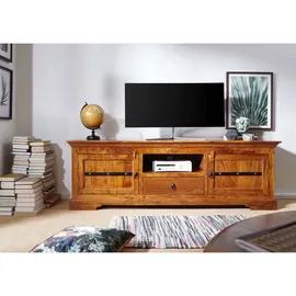 Massivmoebel24 Oxford TV-Board 170x40x55 cm Honig Lackiert Holz