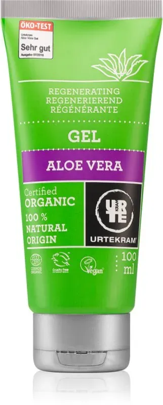 Urtekram Aloe Vera Gel für eine intensive Feuchtigkeitsversorgung und Erfrischung der Haut mit Aloe Vera 100 ml