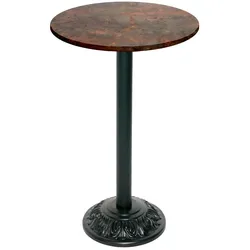 Restootab Stehtisch Bistrot-Stil Ø60cm - Modell Rost