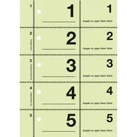 Avery Zweckform Garderobennummern A6 farbig sortiert 100 Blatt /