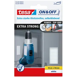 Tesa Klettstreifen selbstklebend 100 mm x 50 mm 2 St.