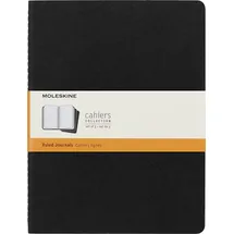 Moleskine Cahier Extra Large liniert schwarz. 3er Pack