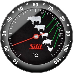 Silit, Grillthermometer, Bratenthermometer Fleischthermometer BBQ Thermometer Fleisch Sensero 110°C