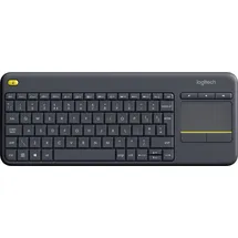 Logitech K400 Plus Wireless Touch Keyboard UK schwarz