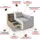 LeGer Home by Lena Gercke Big-Sofa "YANI, Designersofa, organische Form, Maße B/T/H: 240/64/81 cm", beige (dunkelbeige), B:240cm H:81cm T:100cm, 100% Polyester, LEGER HOME BY LENA GERCKE, Sofas, Big-Sofa, mit Wellenunterfederung, auch in Bouclé, passend zur Serie