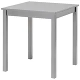 hagge home Esstisch, Küchentisch klein Kiefernholz massiv 68 x 68 x 75 cm Grau grau