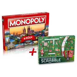 Monopoly Köln (Neuauflage) + Scrabble Dialekt-Edition: Kölsch