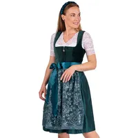 MarJo Dirndl Samt Dirndl 2tlg. - VEITSBRONN - petrol 44