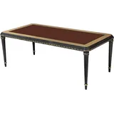 Casa Padrino Luxus Barock Esstisch Braun / Schwarz / Gold - Rechteckiger Barockstil Küchentisch - Luxus Esszimmer Möbel im Barockstil - Barock Es... - Braun