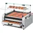 Vevor Hot Dog Maschine 11 Rollen Edelstahl, 2400 W, Elektrogrill mit Brötchenwärmer & Abdeckung (Glas + PC) & 3 Temperaturregler & seitlicher Aufbewahrungsbox & Ölauffangschale