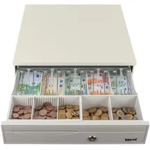 IGGUAL IRON-3W 41 cm RJ-11 Coin Drawer - White